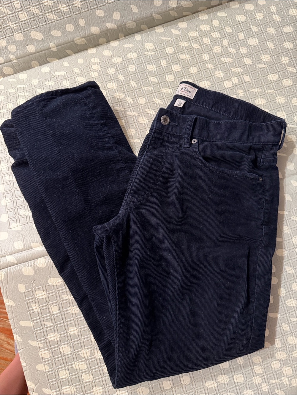 J Crew Dark Navy Corduroy Pants